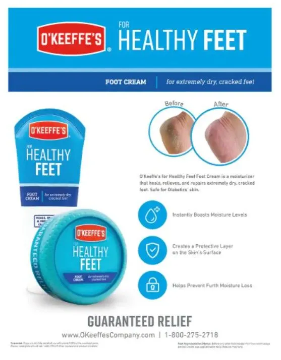 O'KEEFE'S HEALTHY FEET JAR